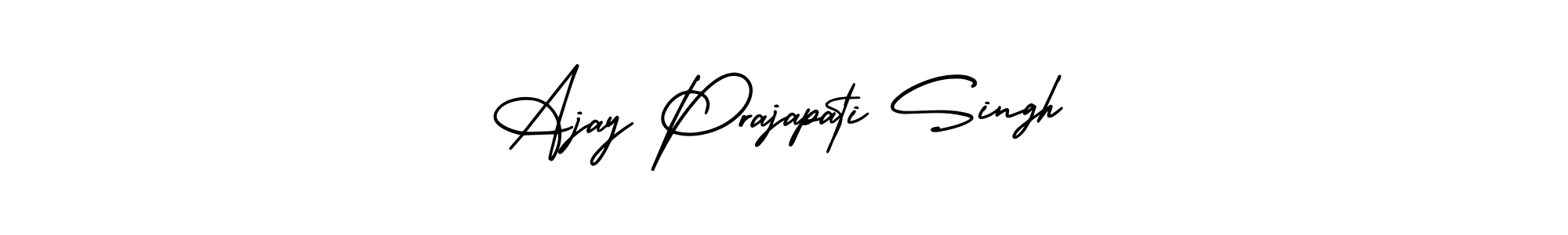 Ajay Prajapati Singh stylish signature style. Best Handwritten Sign (AmerikaSignatureDemo-Regular) for my name. Handwritten Signature Collection Ideas for my name Ajay Prajapati Singh. Ajay Prajapati Singh signature style 3 images and pictures png