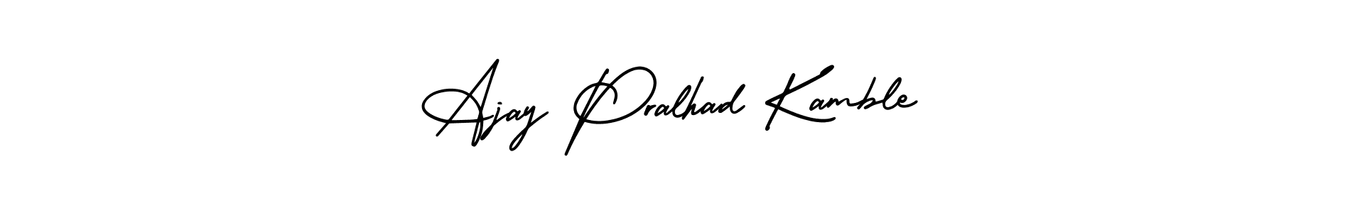 It looks lik you need a new signature style for name Ajay Pralhad Kamble. Design unique handwritten (AmerikaSignatureDemo-Regular) signature with our free signature maker in just a few clicks. Ajay Pralhad Kamble signature style 3 images and pictures png