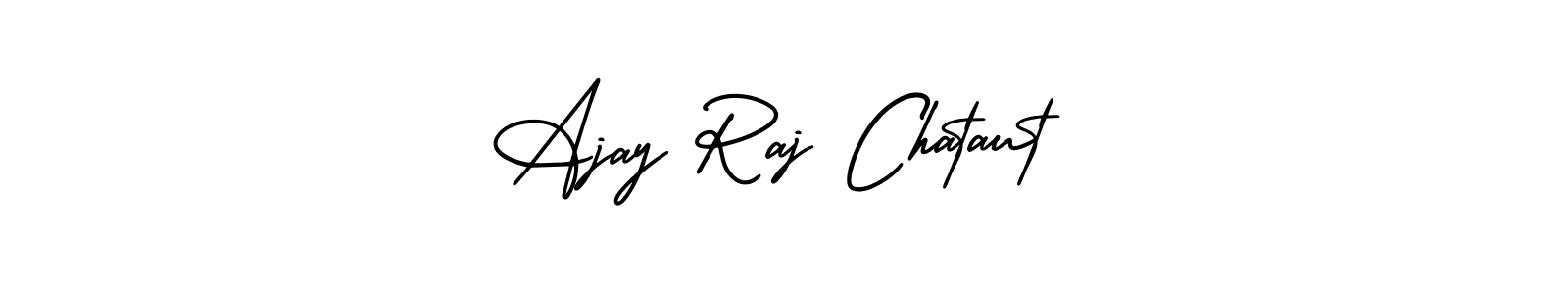 Make a beautiful signature design for name Ajay Raj Chataut. With this signature (AmerikaSignatureDemo-Regular) style, you can create a handwritten signature for free. Ajay Raj Chataut signature style 3 images and pictures png