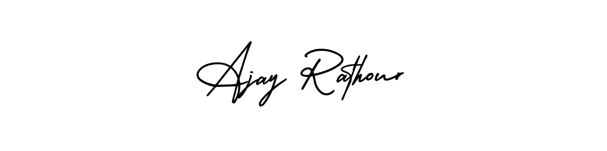 Make a short Ajay Rathour signature style. Manage your documents anywhere anytime using AmerikaSignatureDemo-Regular. Create and add eSignatures, submit forms, share and send files easily. Ajay Rathour signature style 3 images and pictures png