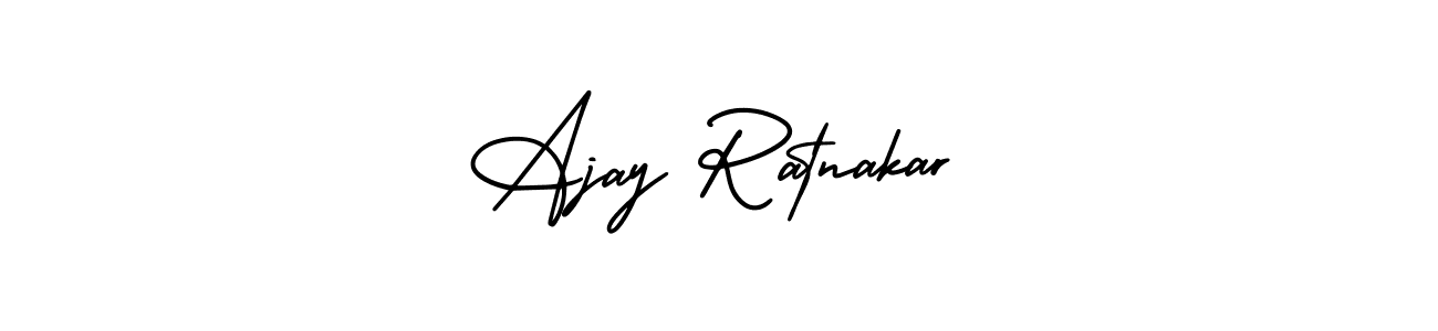 How to make Ajay Ratnakar signature? AmerikaSignatureDemo-Regular is a professional autograph style. Create handwritten signature for Ajay Ratnakar name. Ajay Ratnakar signature style 3 images and pictures png