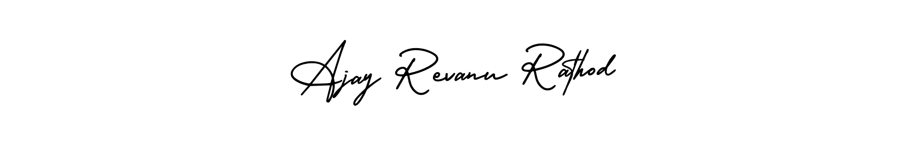 Create a beautiful signature design for name Ajay Revanu Rathod. With this signature (AmerikaSignatureDemo-Regular) fonts, you can make a handwritten signature for free. Ajay Revanu Rathod signature style 3 images and pictures png