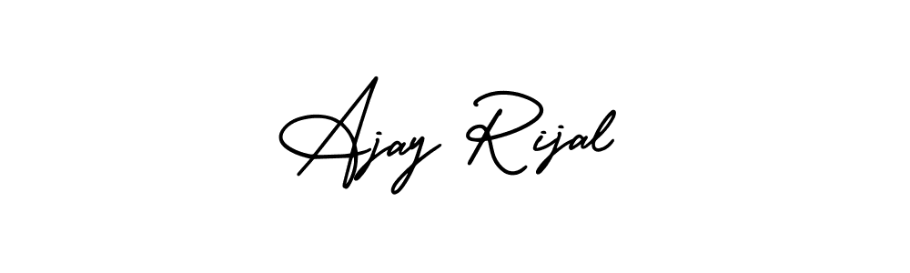 See photos of Ajay Rijal official signature by Spectra . Check more albums & portfolios. Read reviews & check more about AmerikaSignatureDemo-Regular font. Ajay Rijal signature style 3 images and pictures png