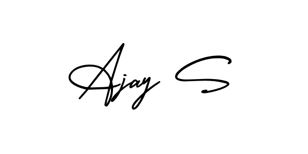 if you are searching for the best signature style for your name Ajay S. so please give up your signature search. here we have designed multiple signature styles  using AmerikaSignatureDemo-Regular. Ajay S signature style 3 images and pictures png