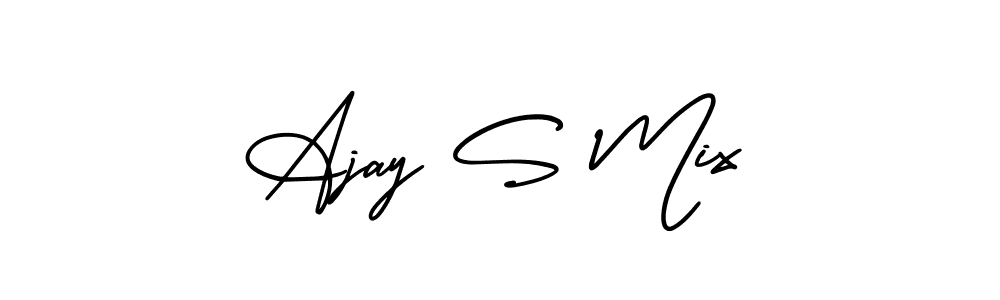 You can use this online signature creator to create a handwritten signature for the name Ajay S Mix. This is the best online autograph maker. Ajay S Mix signature style 3 images and pictures png