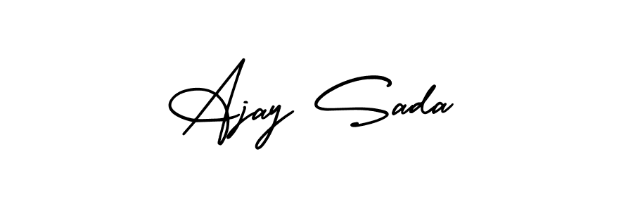 Make a beautiful signature design for name Ajay Sada. Use this online signature maker to create a handwritten signature for free. Ajay Sada signature style 3 images and pictures png