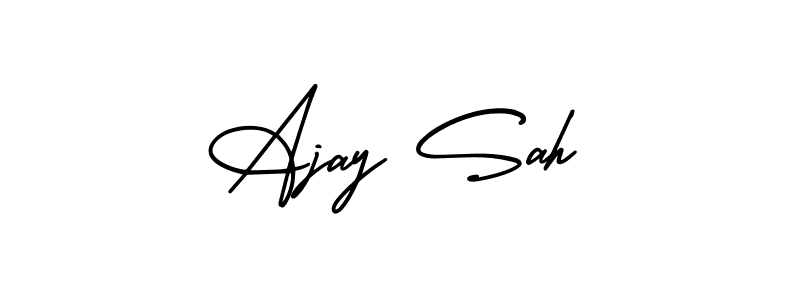 Design your own signature with our free online signature maker. With this signature software, you can create a handwritten (AmerikaSignatureDemo-Regular) signature for name Ajay Sah. Ajay Sah signature style 3 images and pictures png