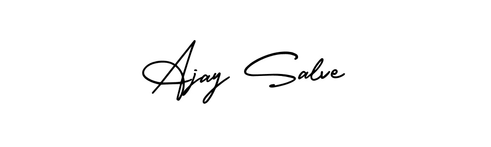 Similarly AmerikaSignatureDemo-Regular is the best handwritten signature design. Signature creator online .You can use it as an online autograph creator for name Ajay Salve. Ajay Salve signature style 3 images and pictures png