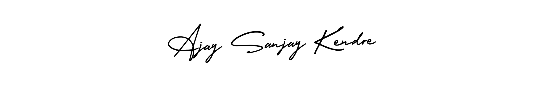 How to Draw Ajay Sanjay Kendre signature style? AmerikaSignatureDemo-Regular is a latest design signature styles for name Ajay Sanjay Kendre. Ajay Sanjay Kendre signature style 3 images and pictures png