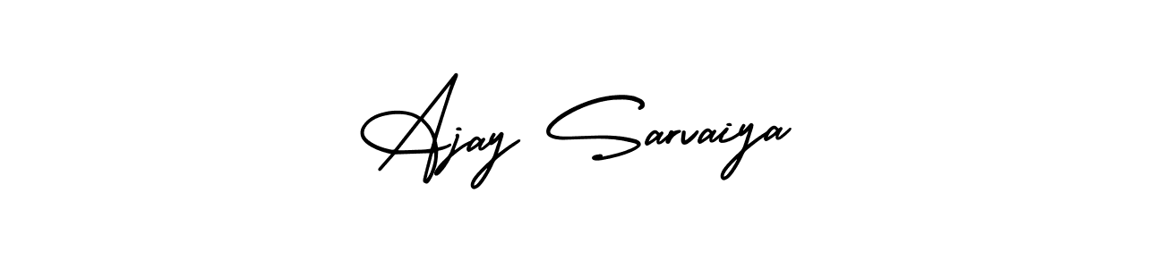 How to make Ajay Sarvaiya name signature. Use AmerikaSignatureDemo-Regular style for creating short signs online. This is the latest handwritten sign. Ajay Sarvaiya signature style 3 images and pictures png