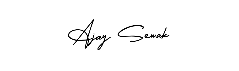 Ajay Sewak stylish signature style. Best Handwritten Sign (AmerikaSignatureDemo-Regular) for my name. Handwritten Signature Collection Ideas for my name Ajay Sewak. Ajay Sewak signature style 3 images and pictures png