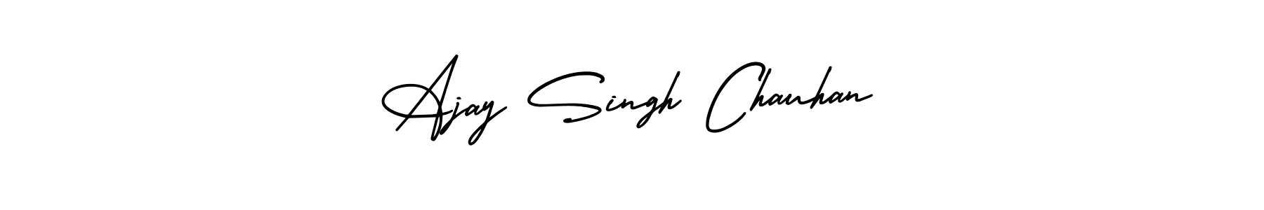 Design your own signature with our free online signature maker. With this signature software, you can create a handwritten (AmerikaSignatureDemo-Regular) signature for name Ajay Singh Chauhan. Ajay Singh Chauhan signature style 3 images and pictures png