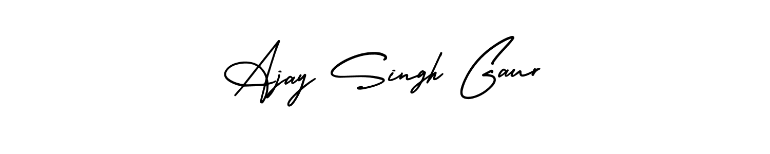 It looks lik you need a new signature style for name Ajay Singh Gaur. Design unique handwritten (AmerikaSignatureDemo-Regular) signature with our free signature maker in just a few clicks. Ajay Singh Gaur signature style 3 images and pictures png