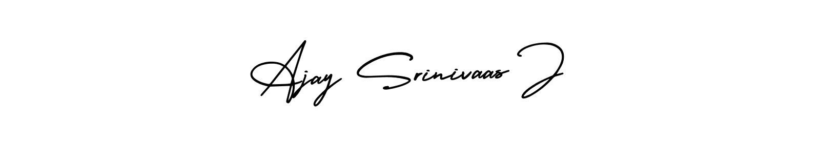 Also we have Ajay Srinivaas J name is the best signature style. Create professional handwritten signature collection using AmerikaSignatureDemo-Regular autograph style. Ajay Srinivaas J signature style 3 images and pictures png