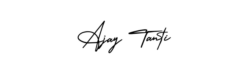 Best and Professional Signature Style for Ajay Tanti. AmerikaSignatureDemo-Regular Best Signature Style Collection. Ajay Tanti signature style 3 images and pictures png