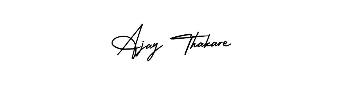 How to make Ajay Thakare signature? AmerikaSignatureDemo-Regular is a professional autograph style. Create handwritten signature for Ajay Thakare name. Ajay Thakare signature style 3 images and pictures png