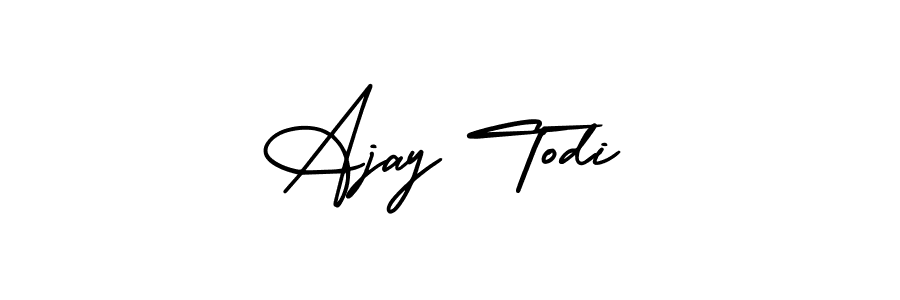 if you are searching for the best signature style for your name Ajay Todi. so please give up your signature search. here we have designed multiple signature styles  using AmerikaSignatureDemo-Regular. Ajay Todi signature style 3 images and pictures png