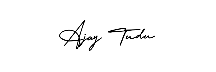 Also we have Ajay Tudu name is the best signature style. Create professional handwritten signature collection using AmerikaSignatureDemo-Regular autograph style. Ajay Tudu signature style 3 images and pictures png