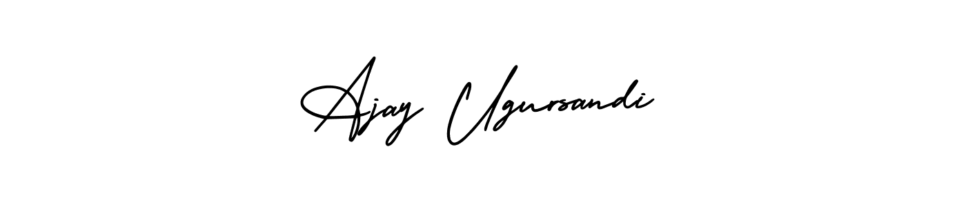 Here are the top 10 professional signature styles for the name Ajay Ugursandi. These are the best autograph styles you can use for your name. Ajay Ugursandi signature style 3 images and pictures png