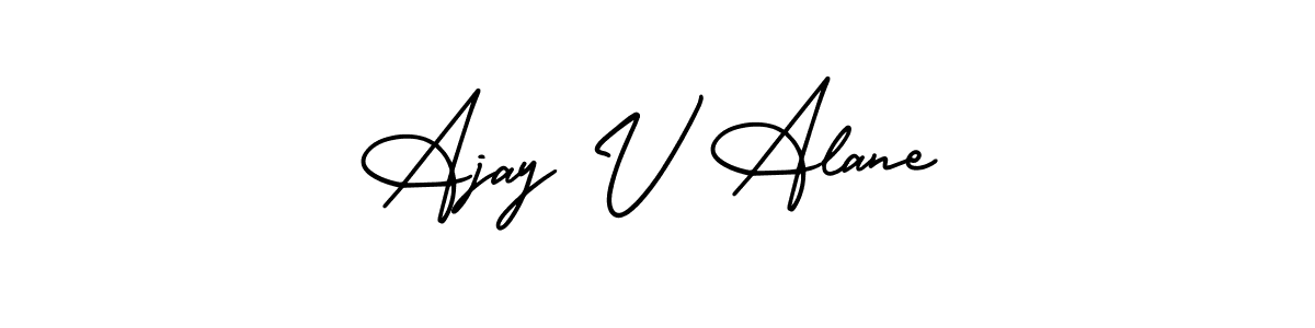 The best way (AmerikaSignatureDemo-Regular) to make a short signature is to pick only two or three words in your name. The name Ajay V Alane include a total of six letters. For converting this name. Ajay V Alane signature style 3 images and pictures png