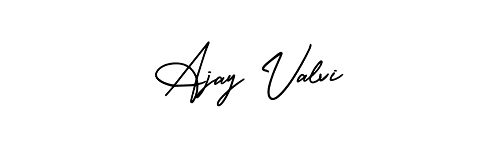 How to make Ajay Valvi signature? AmerikaSignatureDemo-Regular is a professional autograph style. Create handwritten signature for Ajay Valvi name. Ajay Valvi signature style 3 images and pictures png