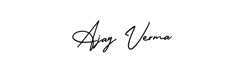 It looks lik you need a new signature style for name Ajay Verma. Design unique handwritten (AmerikaSignatureDemo-Regular) signature with our free signature maker in just a few clicks. Ajay Verma signature style 3 images and pictures png