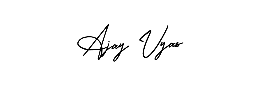 Also You can easily find your signature by using the search form. We will create Ajay Vyas name handwritten signature images for you free of cost using AmerikaSignatureDemo-Regular sign style. Ajay Vyas signature style 3 images and pictures png