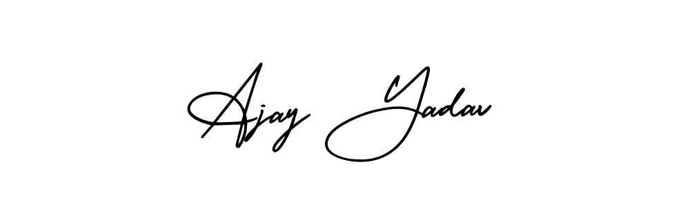 Similarly AmerikaSignatureDemo-Regular is the best handwritten signature design. Signature creator online .You can use it as an online autograph creator for name Ajay Yadav. Ajay Yadav signature style 3 images and pictures png