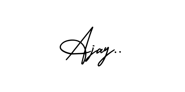 This is the best signature style for the Ajay.. name. Also you like these signature font (AmerikaSignatureDemo-Regular). Mix name signature. Ajay.. signature style 3 images and pictures png