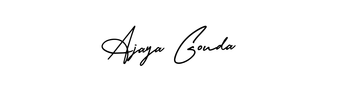 Also we have Ajaya Gouda name is the best signature style. Create professional handwritten signature collection using AmerikaSignatureDemo-Regular autograph style. Ajaya Gouda signature style 3 images and pictures png