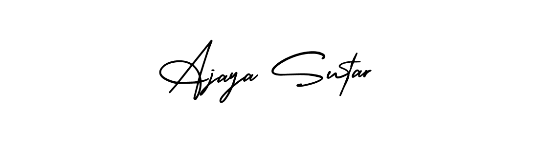 Ajaya Sutar stylish signature style. Best Handwritten Sign (AmerikaSignatureDemo-Regular) for my name. Handwritten Signature Collection Ideas for my name Ajaya Sutar. Ajaya Sutar signature style 3 images and pictures png