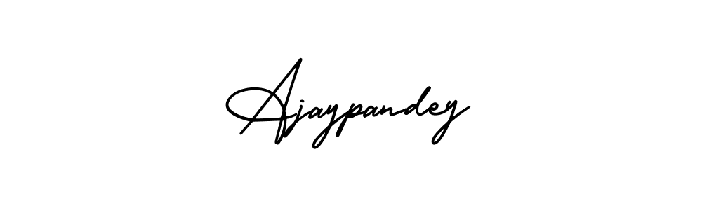 How to make Ajaypandey name signature. Use AmerikaSignatureDemo-Regular style for creating short signs online. This is the latest handwritten sign. Ajaypandey signature style 3 images and pictures png