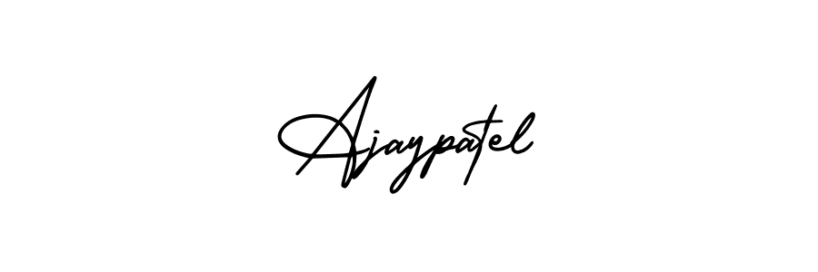 Similarly AmerikaSignatureDemo-Regular is the best handwritten signature design. Signature creator online .You can use it as an online autograph creator for name Ajaypatel. Ajaypatel signature style 3 images and pictures png
