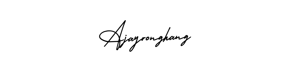 Design your own signature with our free online signature maker. With this signature software, you can create a handwritten (AmerikaSignatureDemo-Regular) signature for name Ajayronghang. Ajayronghang signature style 3 images and pictures png