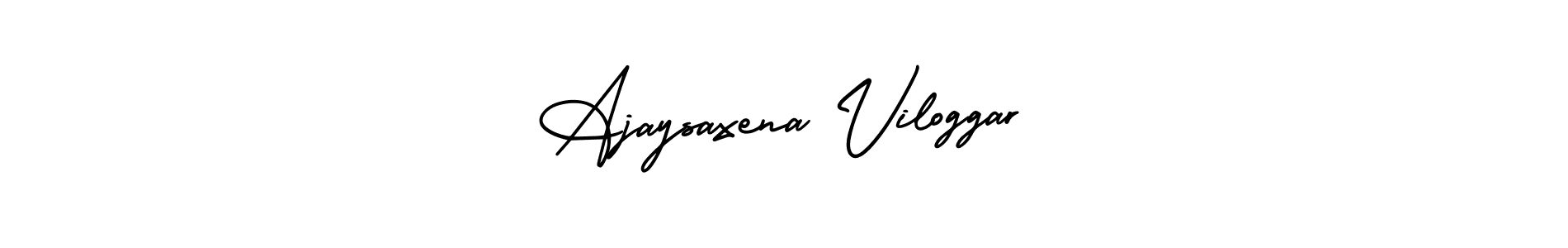 Use a signature maker to create a handwritten signature online. With this signature software, you can design (AmerikaSignatureDemo-Regular) your own signature for name Ajaysaxena Viloggar. Ajaysaxena Viloggar signature style 3 images and pictures png