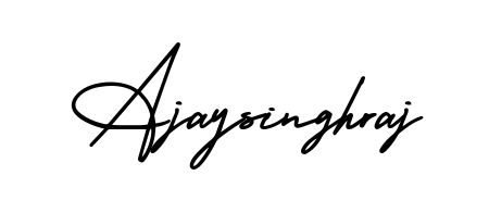 A stylish, flowing autograph style designed for name Ajaysinghraj using AmerikaSignatureDemo-Regular typography. Perfect for digital creative projects. Ajaysinghraj signature style 3 images and pictures png