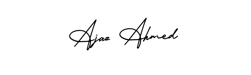 AmerikaSignatureDemo-Regular is a professional signature style that is perfect for those who want to add a touch of class to their signature. It is also a great choice for those who want to make their signature more unique. Get Ajaz Ahmed name to fancy signature for free. Ajaz Ahmed signature style 3 images and pictures png