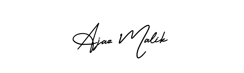 How to make Ajaz Malik signature? AmerikaSignatureDemo-Regular is a professional autograph style. Create handwritten signature for Ajaz Malik name. Ajaz Malik signature style 3 images and pictures png