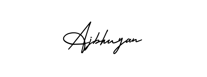 Use a signature maker to create a handwritten signature online. With this signature software, you can design (AmerikaSignatureDemo-Regular) your own signature for name Ajbhuyan. Ajbhuyan signature style 3 images and pictures png