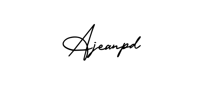 Design your own signature with our free online signature maker. With this signature software, you can create a handwritten (AmerikaSignatureDemo-Regular) signature for name Ajeanpd. Ajeanpd signature style 3 images and pictures png