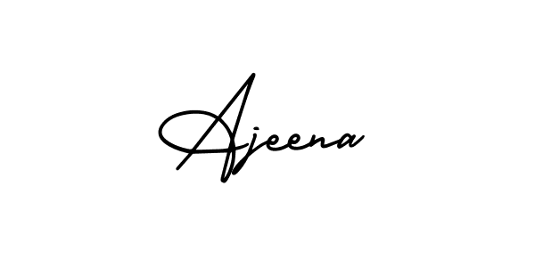 Make a short Ajeena signature style. Manage your documents anywhere anytime using AmerikaSignatureDemo-Regular. Create and add eSignatures, submit forms, share and send files easily. Ajeena signature style 3 images and pictures png