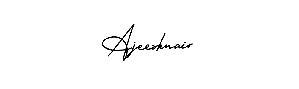 Make a beautiful signature design for name Ajeeshnair. With this signature (AmerikaSignatureDemo-Regular) style, you can create a handwritten signature for free. Ajeeshnair signature style 3 images and pictures png