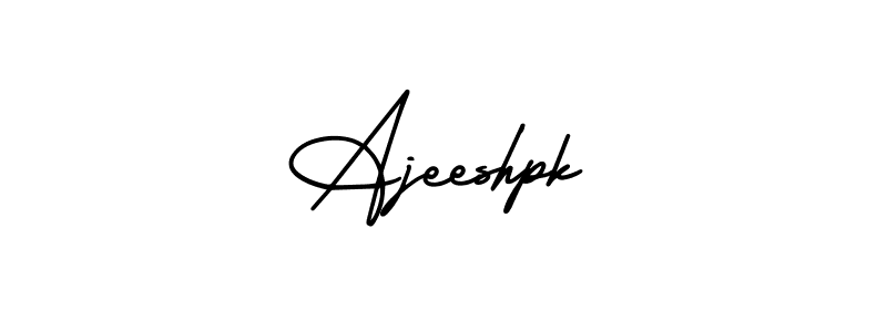 Create a beautiful signature design for name Ajeeshpk. With this signature (AmerikaSignatureDemo-Regular) fonts, you can make a handwritten signature for free. Ajeeshpk signature style 3 images and pictures png