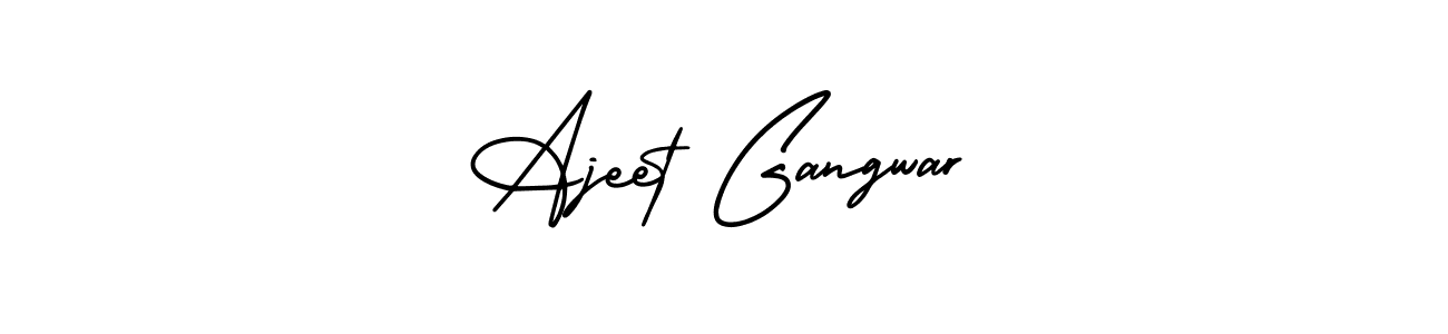 Make a beautiful signature design for name Ajeet Gangwar. Use this online signature maker to create a handwritten signature for free. Ajeet Gangwar signature style 3 images and pictures png