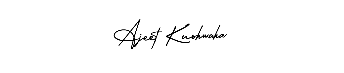 Create a beautiful signature design for name Ajeet Kushwaha. With this signature (AmerikaSignatureDemo-Regular) fonts, you can make a handwritten signature for free. Ajeet Kushwaha signature style 3 images and pictures png