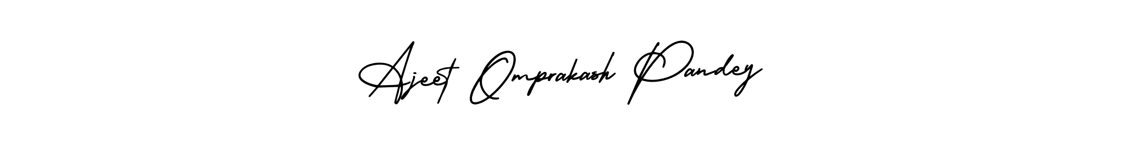 Also we have Ajeet Omprakash Pandey name is the best signature style. Create professional handwritten signature collection using AmerikaSignatureDemo-Regular autograph style. Ajeet Omprakash Pandey signature style 3 images and pictures png