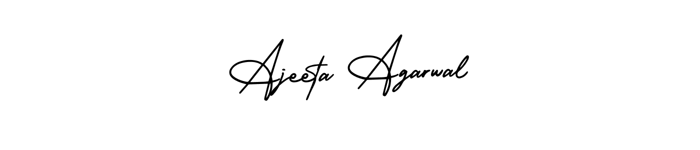 How to make Ajeeta Agarwal signature? AmerikaSignatureDemo-Regular is a professional autograph style. Create handwritten signature for Ajeeta Agarwal name. Ajeeta Agarwal signature style 3 images and pictures png