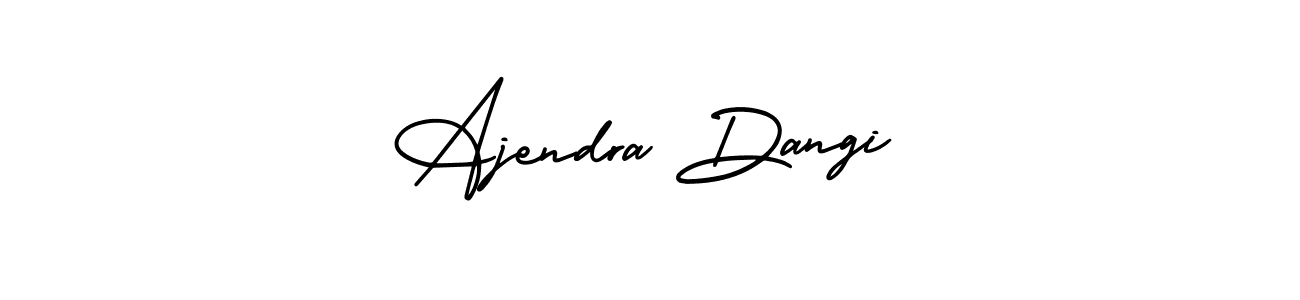 Similarly AmerikaSignatureDemo-Regular is the best handwritten signature design. Signature creator online .You can use it as an online autograph creator for name Ajendra Dangi. Ajendra Dangi signature style 3 images and pictures png