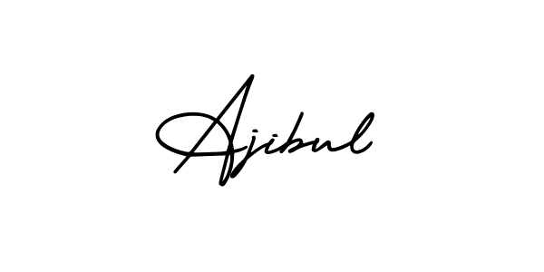 Make a beautiful signature design for name Ajibul. Use this online signature maker to create a handwritten signature for free. Ajibul signature style 3 images and pictures png