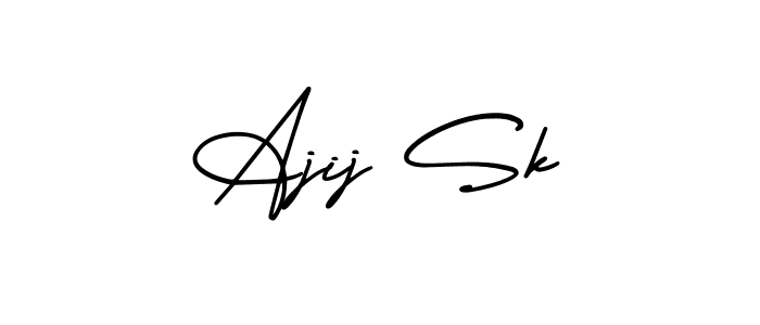 Make a beautiful signature design for name Ajij Sk. Use this online signature maker to create a handwritten signature for free. Ajij Sk signature style 3 images and pictures png